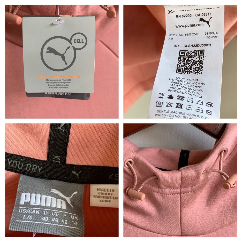 Puma evostripe pink hoodie NWT - Picture 8 of 8